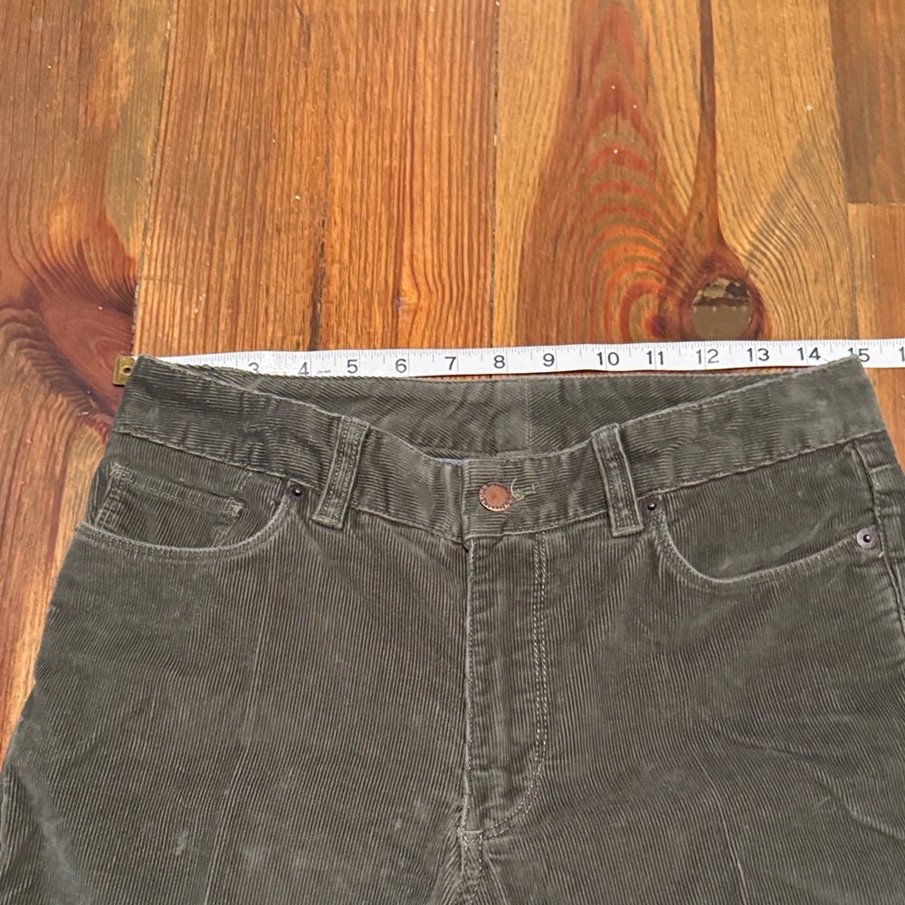 L.L. Bean Women's Straight Leg Jeans - Olive Green